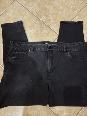 d. jeans Women's Black Skinny High-Rise Jeans 22W